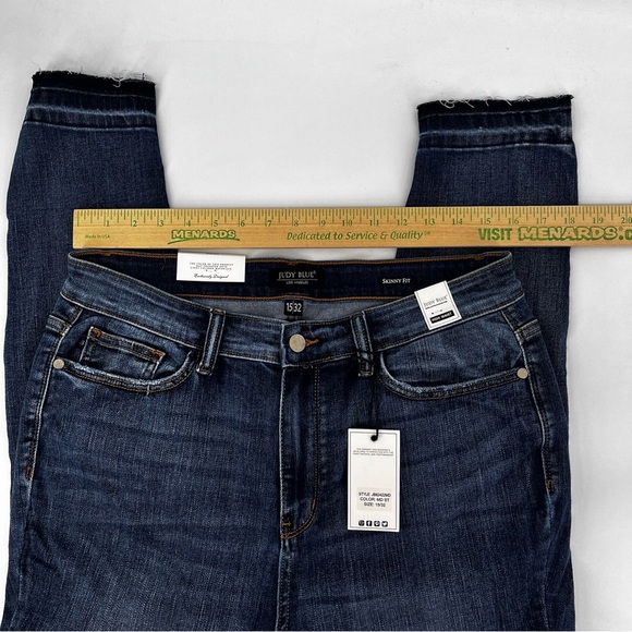 Judy Blue Skinny Fit High Waist Jeans Dark Wash 15/32 New Denim Hi Rise Stretch - Picture 5 of 9